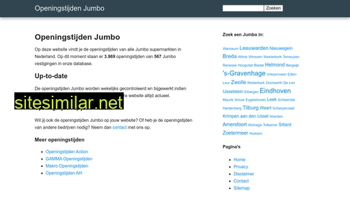 openingstijden-jumbo.nl alternative sites