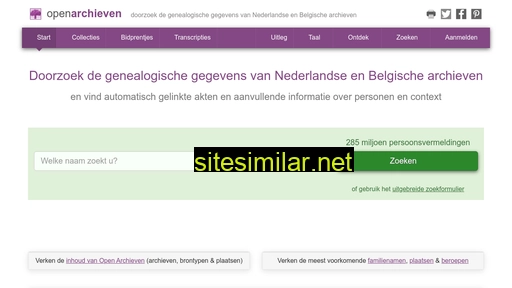 openarch.nl alternative sites
