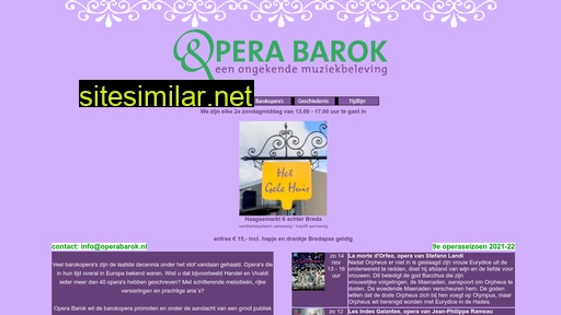 Operabarok similar sites