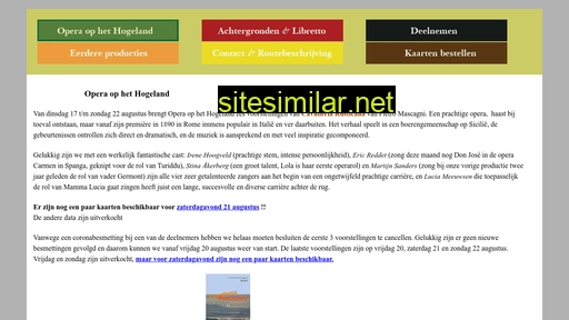 operaophethogeland.nl alternative sites