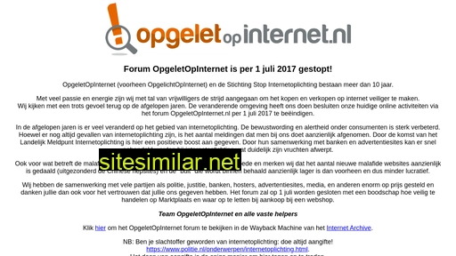 opgeletopinternet.nl alternative sites