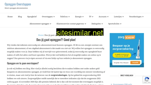 opzeggenoverstappen.nl alternative sites