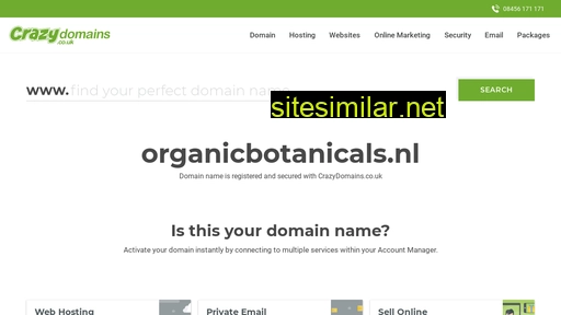 organicbotanicals.nl alternative sites