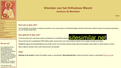 orthodoxekerkmuziek.nl alternative sites