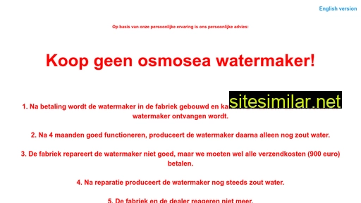 osmosea.nl alternative sites