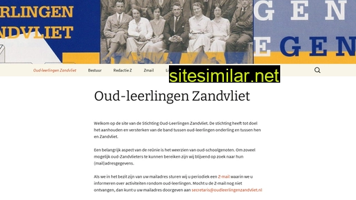 oudleerlingenzandvliet.nl alternative sites
