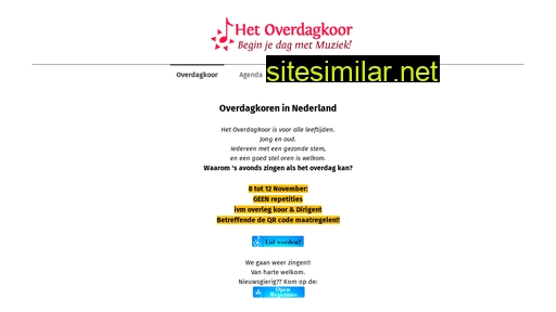 overdagkoor.nl alternative sites
