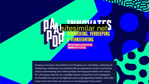 paaspopinnovates.nl alternative sites