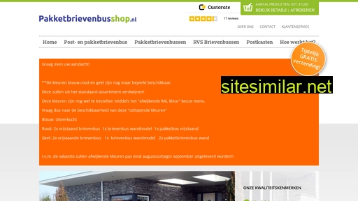 pakketbrievenbusshop.nl alternative sites