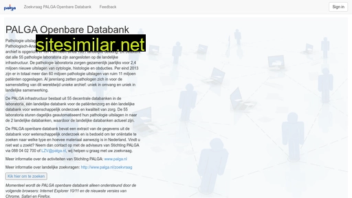 palgaopenbaredatabank.nl alternative sites