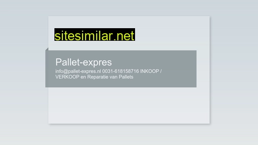 pallet-expres.nl alternative sites