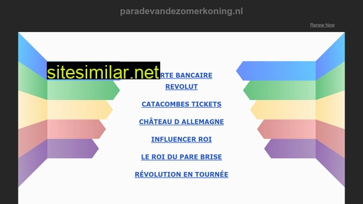 paradevandezomerkoning.nl alternative sites