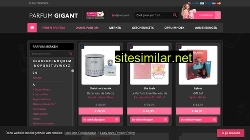 parfumgigant.nl alternative sites