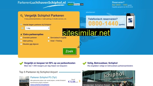 parkerenluchthavenschiphol.nl alternative sites