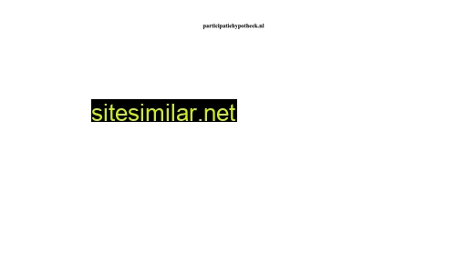 participatiehypotheek.nl alternative sites
