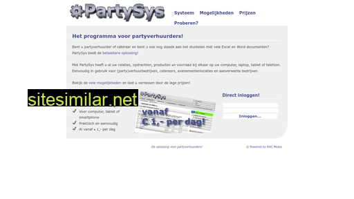 partysys.nl alternative sites