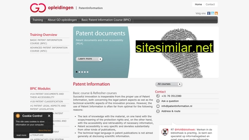 patentinformation.nl alternative sites
