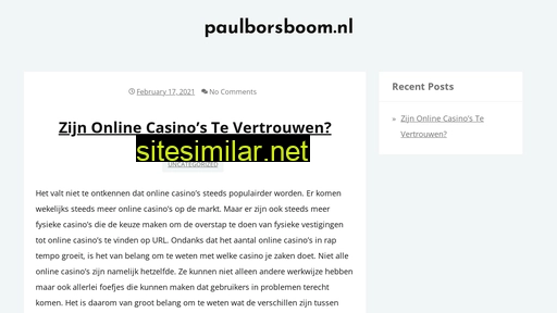 paulborsboom.nl alternative sites