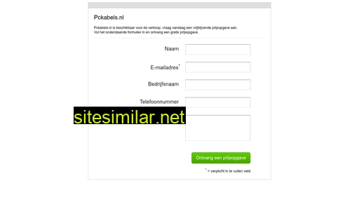 pckabels.nl alternative sites