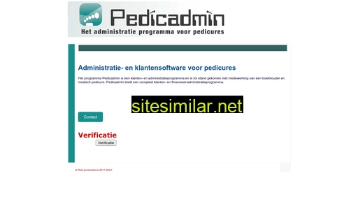 pedicadmin.nl alternative sites