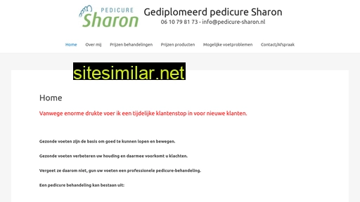 pedicure-sharon.nl alternative sites