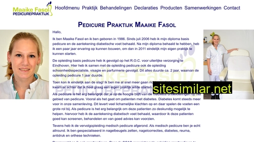 pedicurepraktijkmaaikefasol.nl alternative sites
