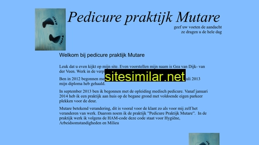 pedicurepraktijkmutare.nl alternative sites