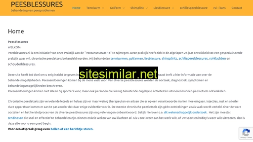 peesblessures.nl alternative sites