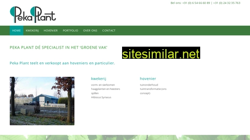 pekaplant.nl alternative sites