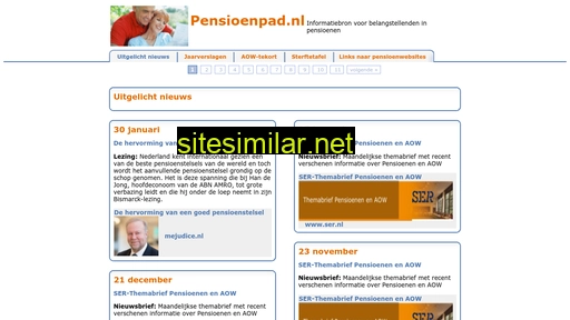 pensioenpad.nl alternative sites