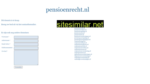 pensioenrecht.nl alternative sites