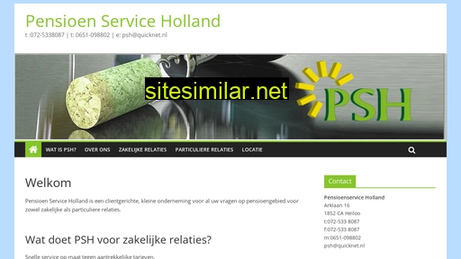 pensioenserviceholland.nl alternative sites