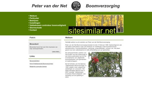 petervandernet.nl alternative sites