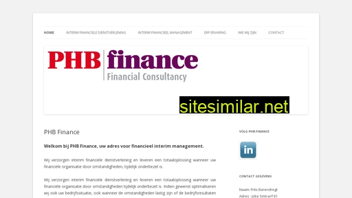 phbfinance.nl alternative sites