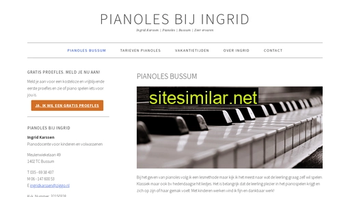 pianoles-bij-ingrid.nl alternative sites