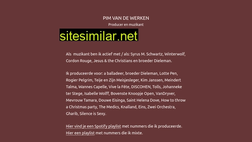 pimvandewerken.nl alternative sites