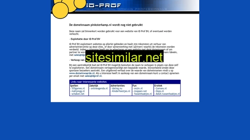 pinksterkamp.nl alternative sites