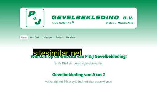pjgevelbekleding.nl alternative sites