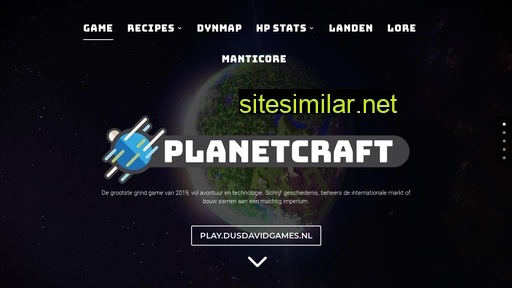 planetcraft.dusdavidgames.nl alternative sites
