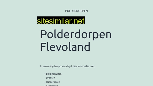 polderdorpen.nl alternative sites