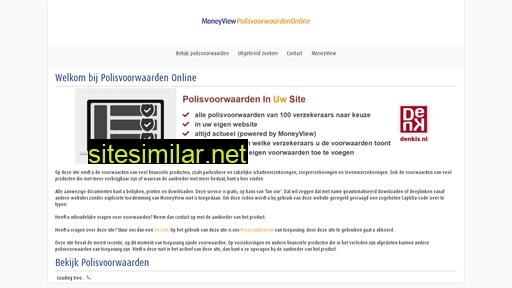 polisvoorwaarden.moneyview.nl alternative sites