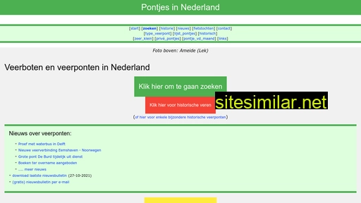 pontjes.nl alternative sites