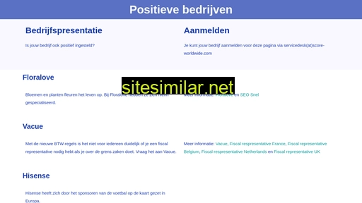 positievebedrijven.nl alternative sites