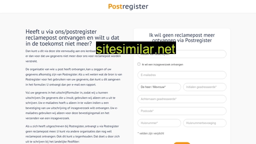 postregister.nl alternative sites