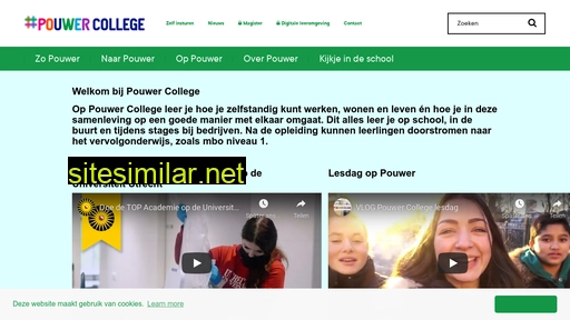 pouwercollege.nl alternative sites
