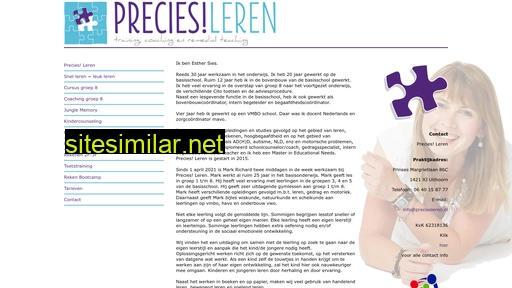 preciesleren.nl alternative sites