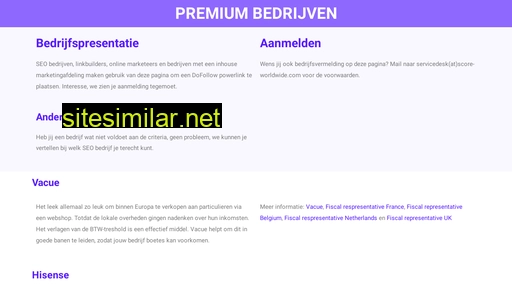 premiumbedrijven.nl alternative sites