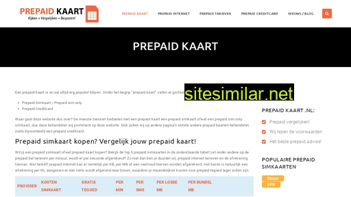 prepaidkaart.nl alternative sites