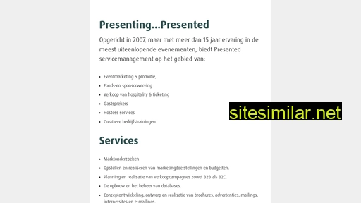 presented.nl alternative sites