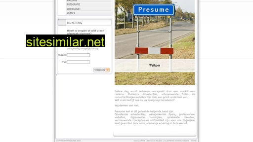 presume.nl alternative sites